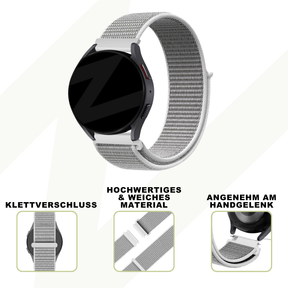 Bandz Coros Apex 42mm Nylon Loop Strap (Grey)