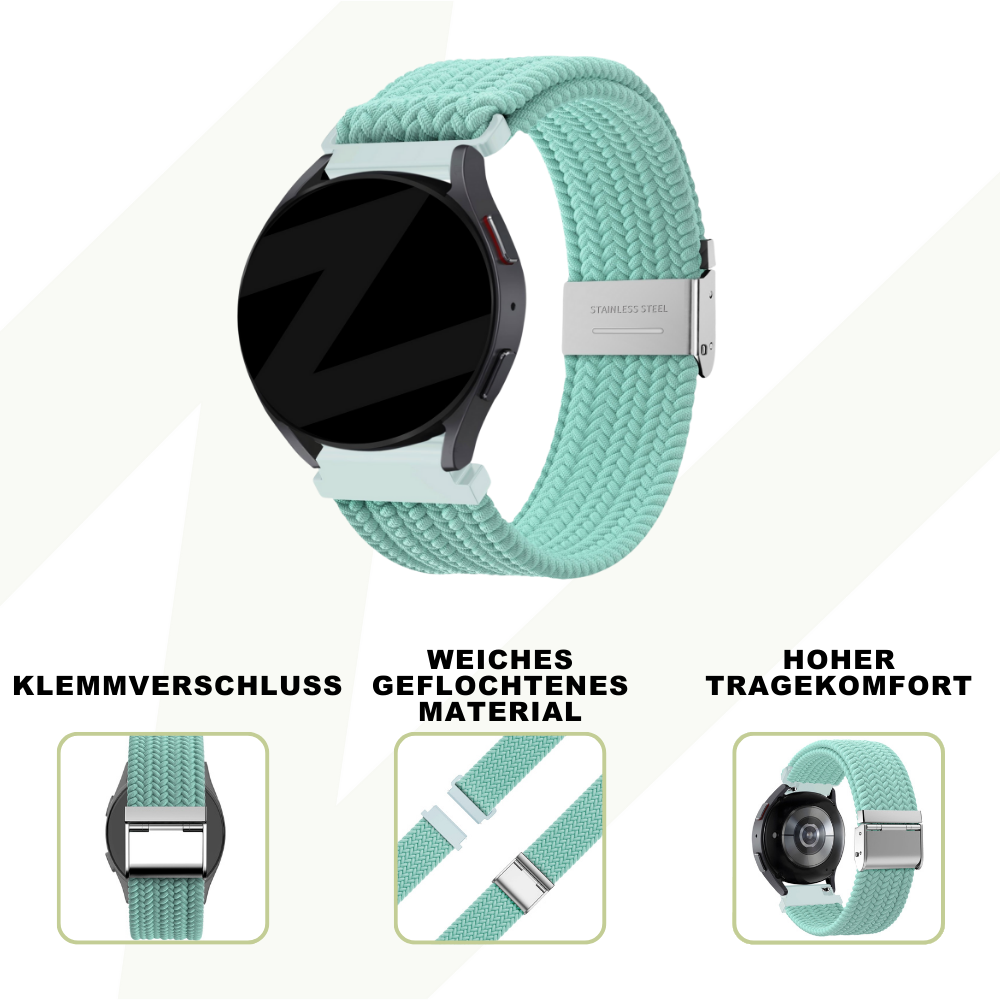 Bandz Coros Apex 2 gevlochten nylon band (turquoise)