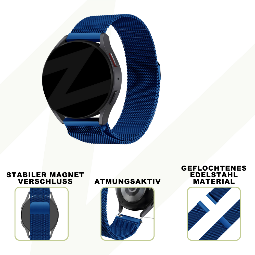 Bandz Coros Pace 2 Milanese Loop Strap (Blue)