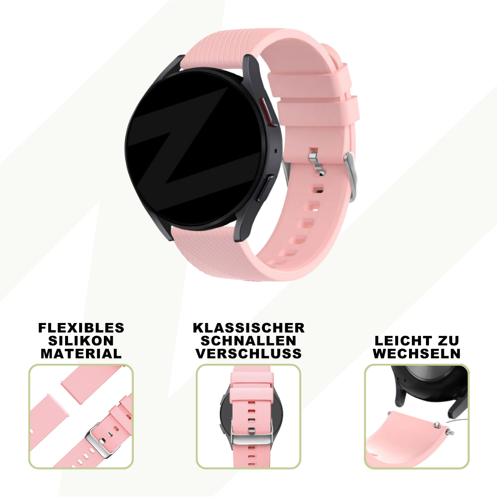 Bandz Suunto 5 Peak siliconen band 'Deluxe' (roze)