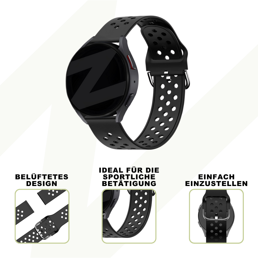 Bandz Oppo Watch X2 sport band 'Air' (zwart)