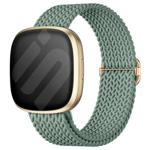 Fitbit Versa 3 Adjustable Woven Strap (Green)