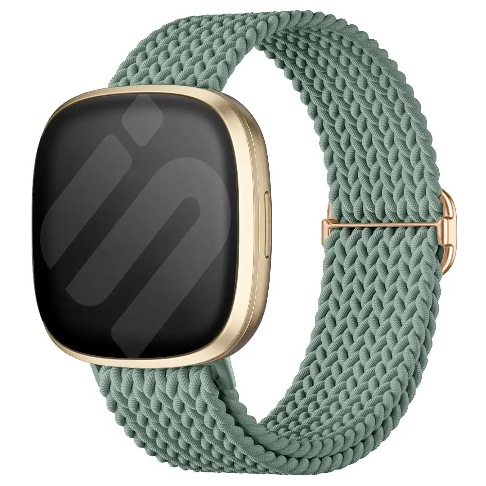 Fitbit Versa 3 Adjustable Woven Strap (Green)