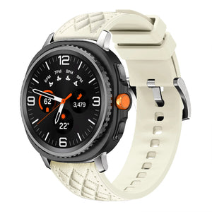 galaxy watch 8 40mm leather hybrid band beige