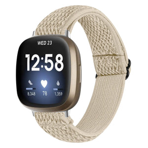 Fitbit Versa 3 Elastic Strap (Beige)