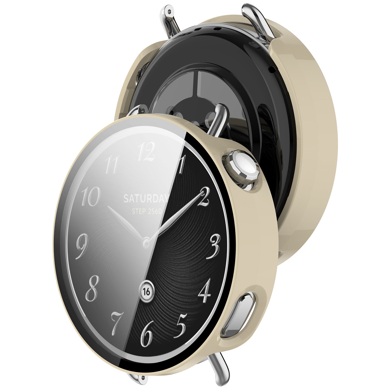 Xiaomi Watch S4 - 41mm hard case met glas (beige)