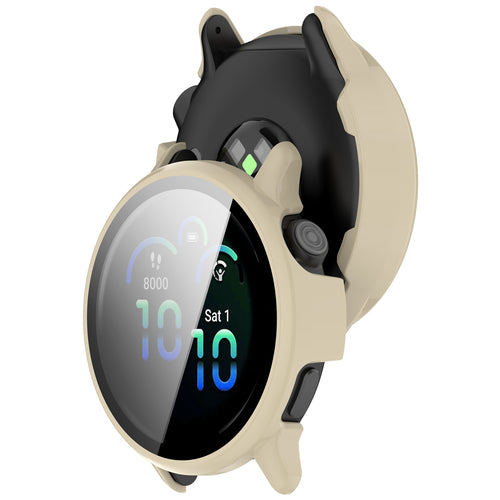 Garmin Vivoactive 6 hard case met glas (beige)
