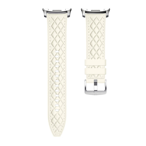 Samsung Galaxy Watch 8 - 40mm Diamond Leather Hybrid Strap (Beige)
