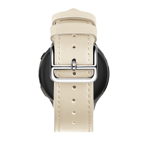 Bandz Garmin Bounce 2 Leather Strap 'Deluxe' (Beige)