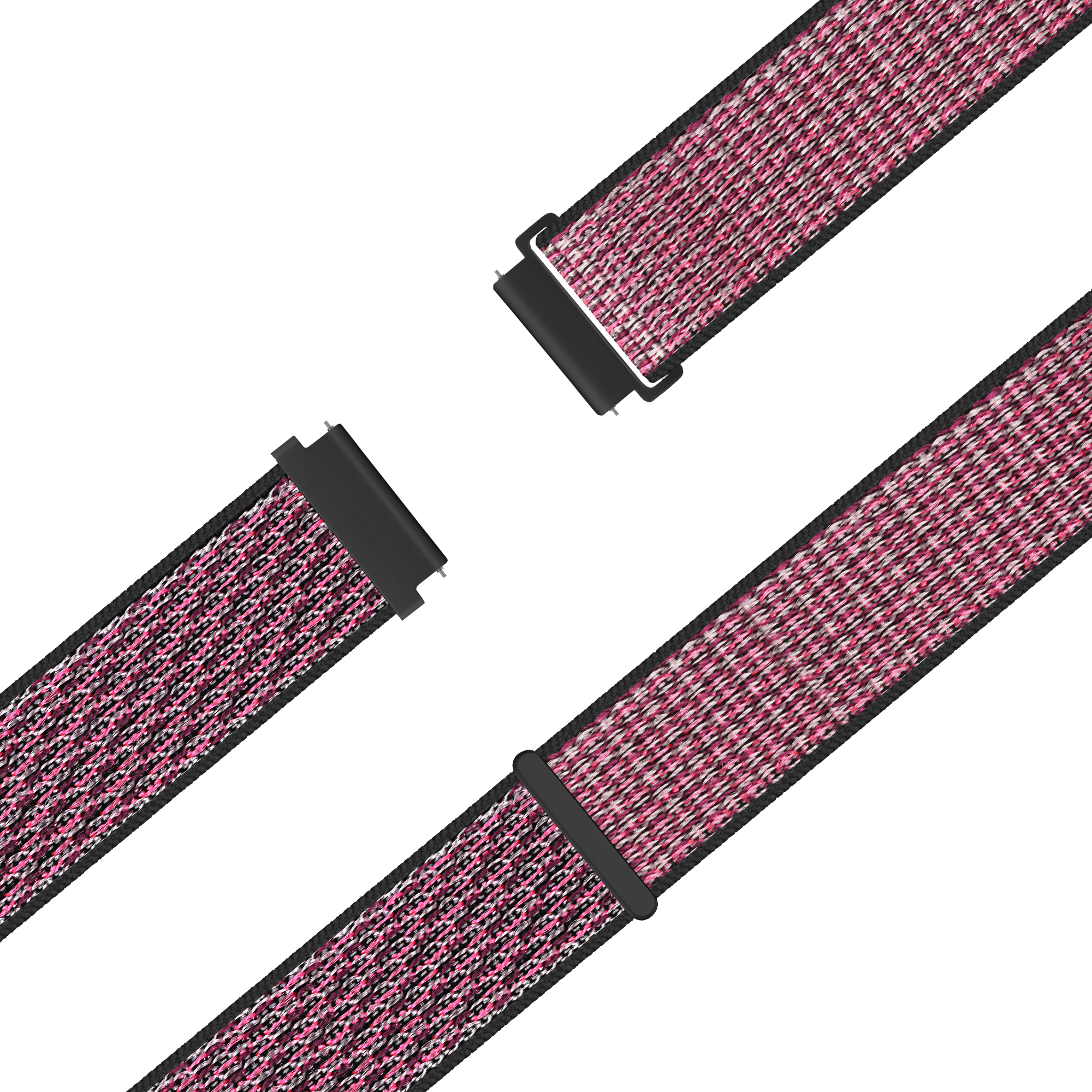 Bandz Garmin Vivoactive 4s Nylon Loop Strap (Crimson Berry)