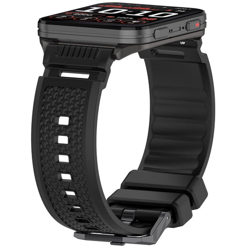 Coros Apex 4 - 46mm siliconen bandje (zwart)
