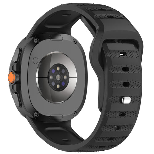 Samsung Galaxy Watch 8 - 44mm outdoor siliconen bandje (zwart)