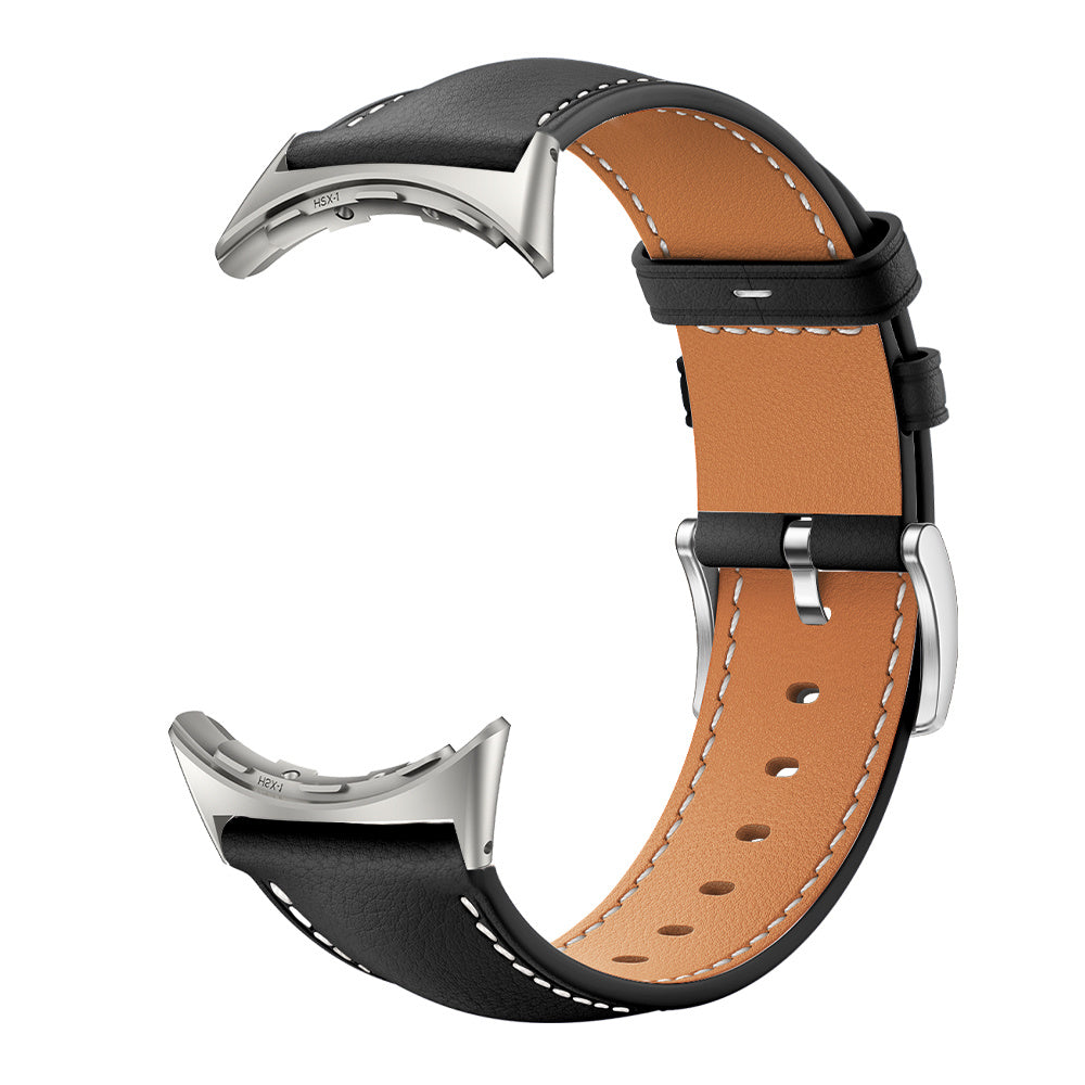 Google Pixel Watch 4 - 45mm leren bandje (zwart)