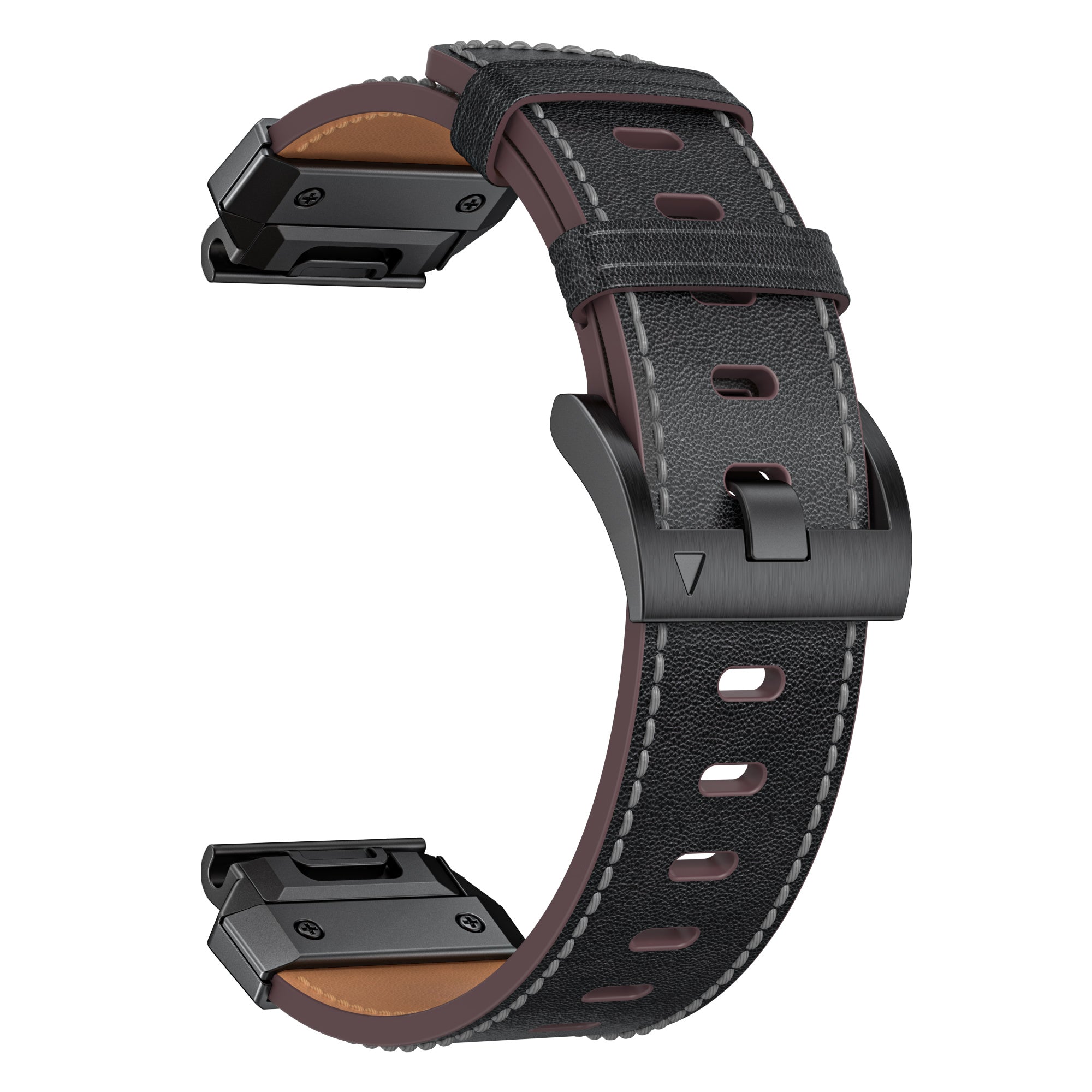 Garmin Tactix 7 Pro Genuine Leather Strap (Black)