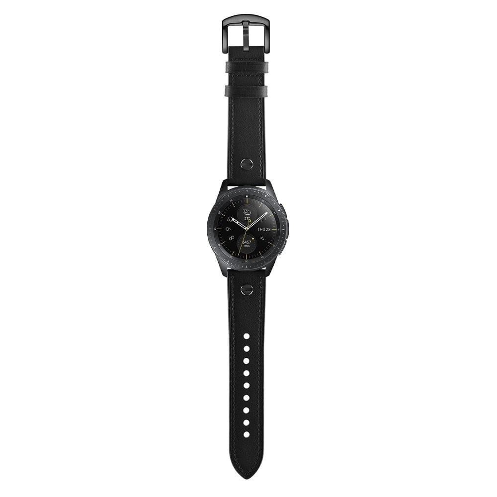 Huawei Watch 5 - 46mm geschroefde leren bandje (zwart)