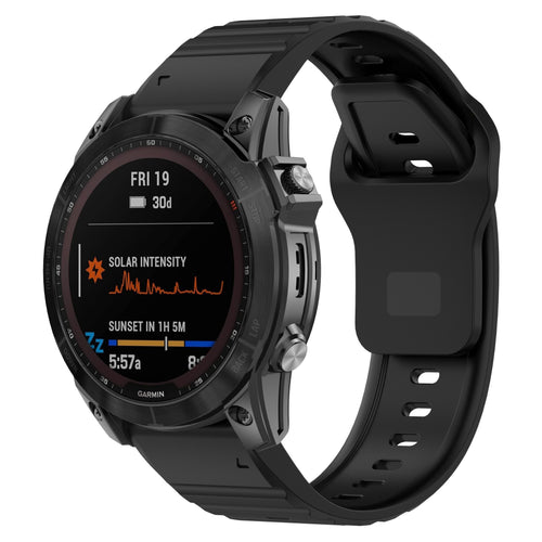 Garmin Approach S70 - 47mm Outdoor Silicone Strap (Black)