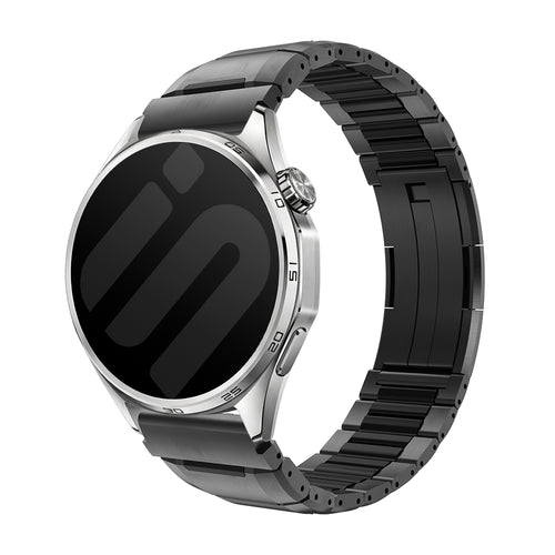Polar Street X 'One Push' stalen hybrid band (zwart)