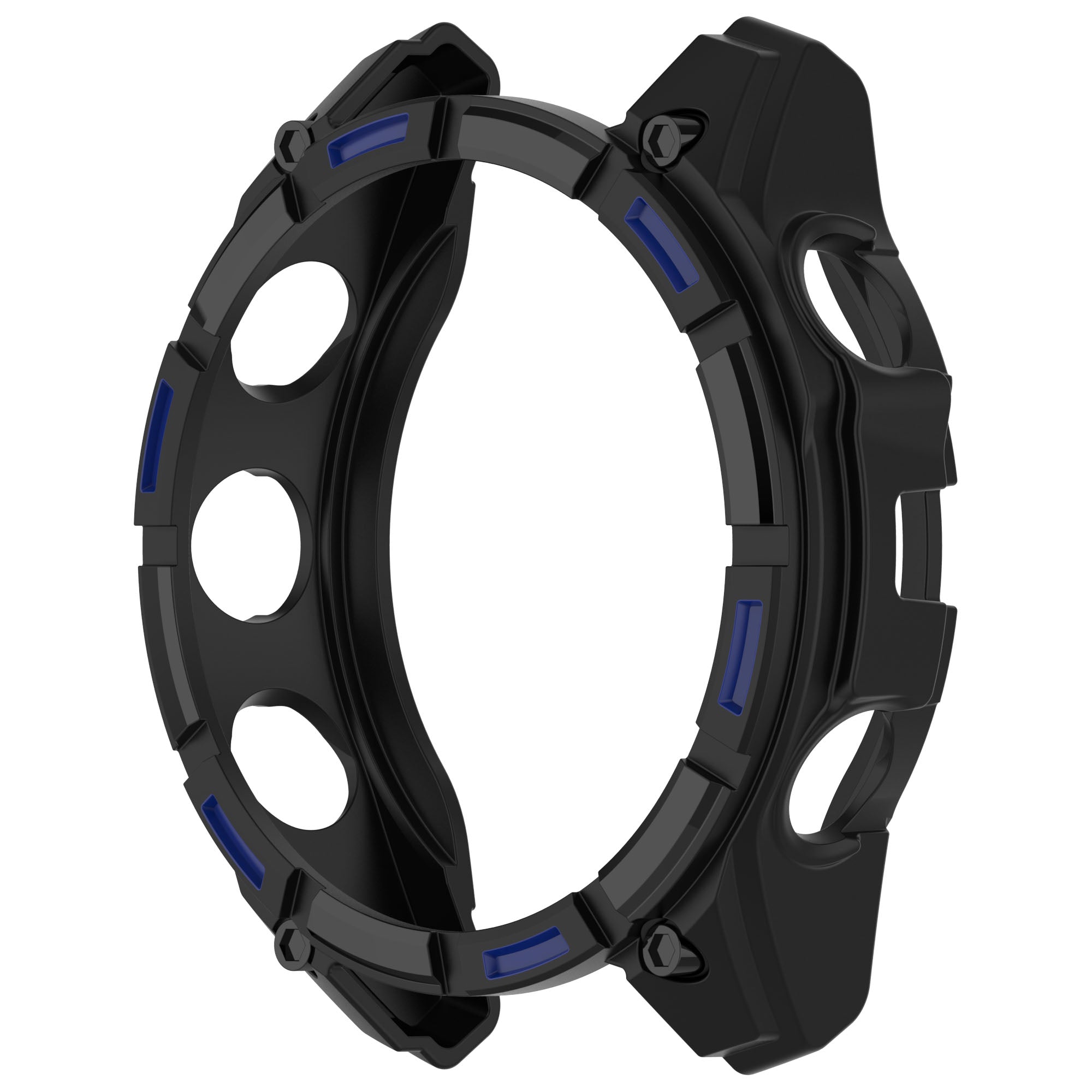 Garmin Quatix 8 - 47mm Rugged TPU case (zwart/blauw)