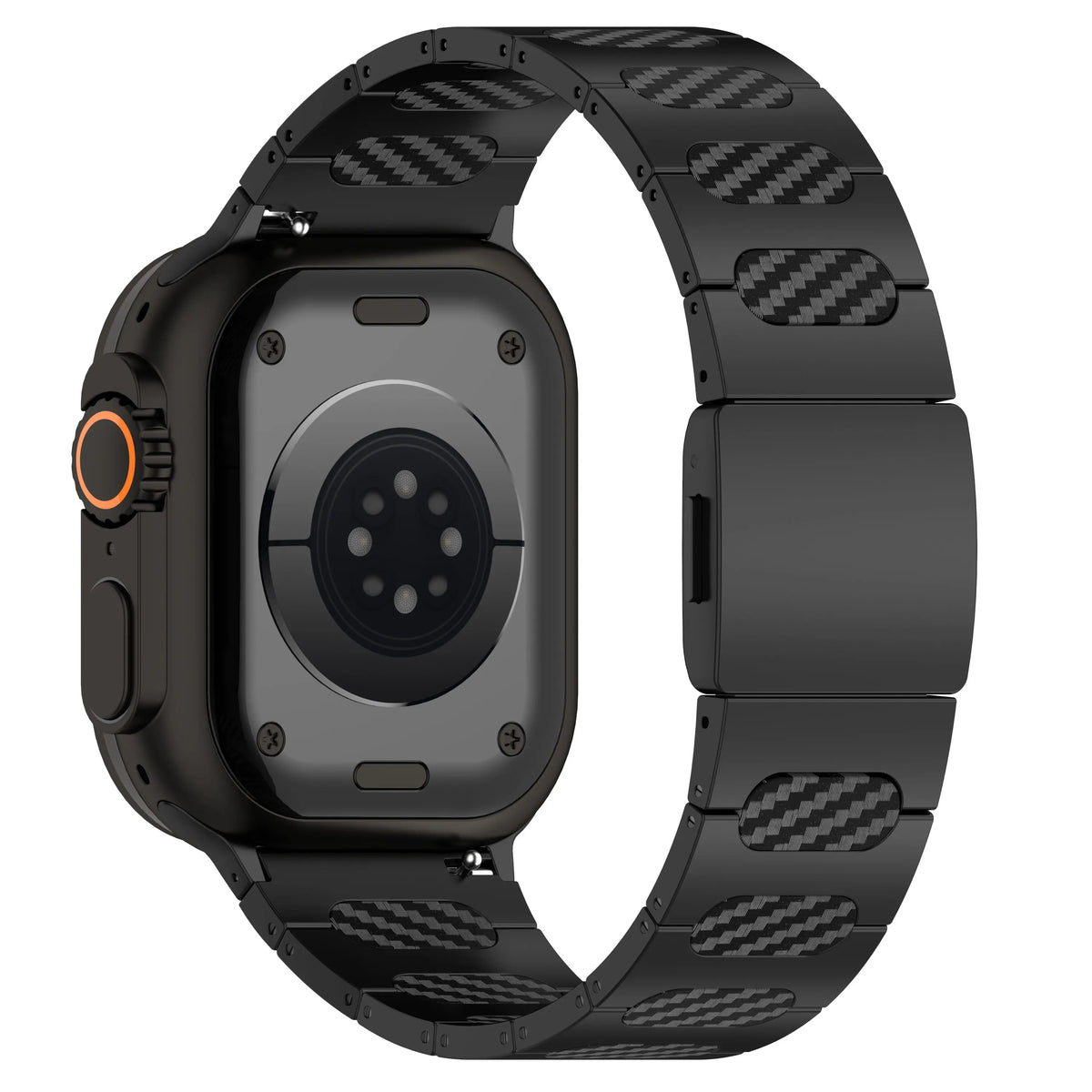 Apple Watch Refined Steel Hybrid Strap (Black/Carbon)