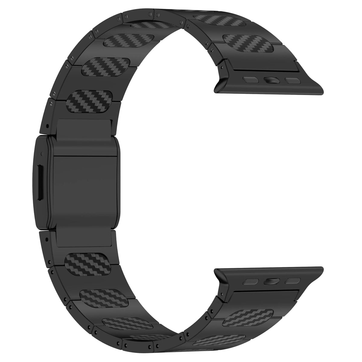 Apple Watch Refined Steel Hybrid Strap (Black/Carbon)