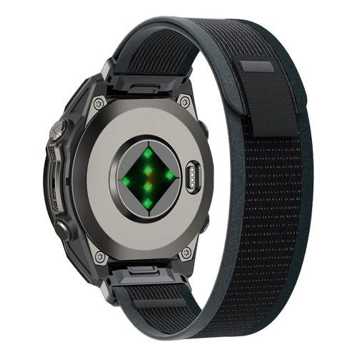 Garmin Fenix 7x Premium Trail Loop Strap (Black/Green)