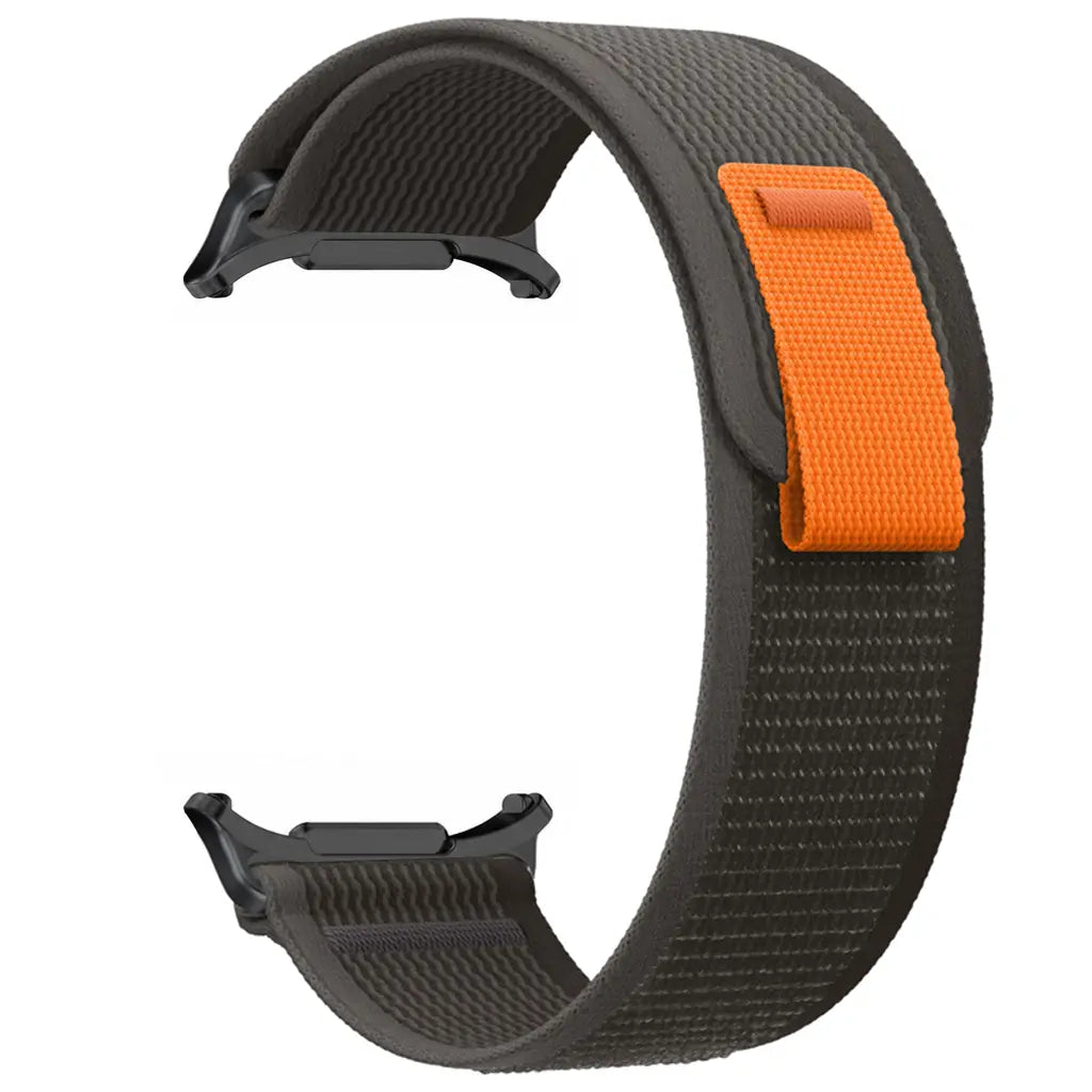Samsung Galaxy Watch Ultra 2 trail nylon band (zwart/grijs)