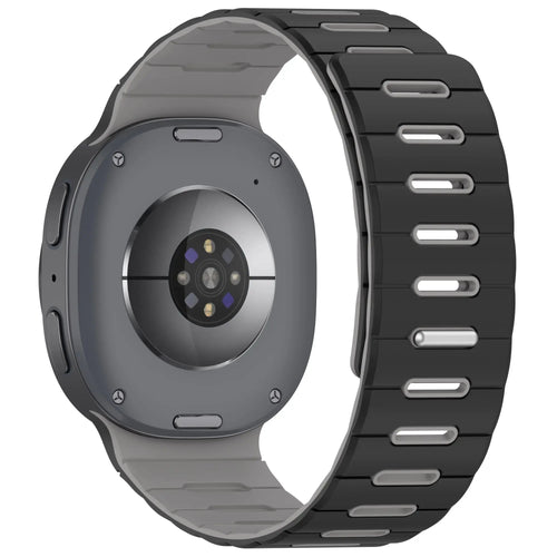 Samsung Galaxy Watch 8 Classic magnetisch siliconen bandje (zwart/grijs)