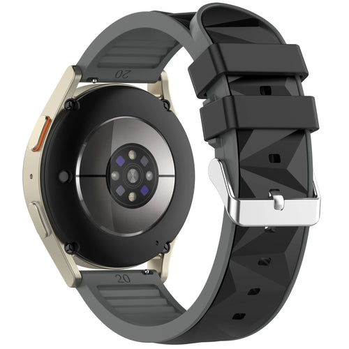 Amazfit Active 3 Premium Diamond Sport Strap (Black/Grey)