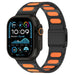 Apple Watch Refined Steel Hybrid Strap (Black/Orange)