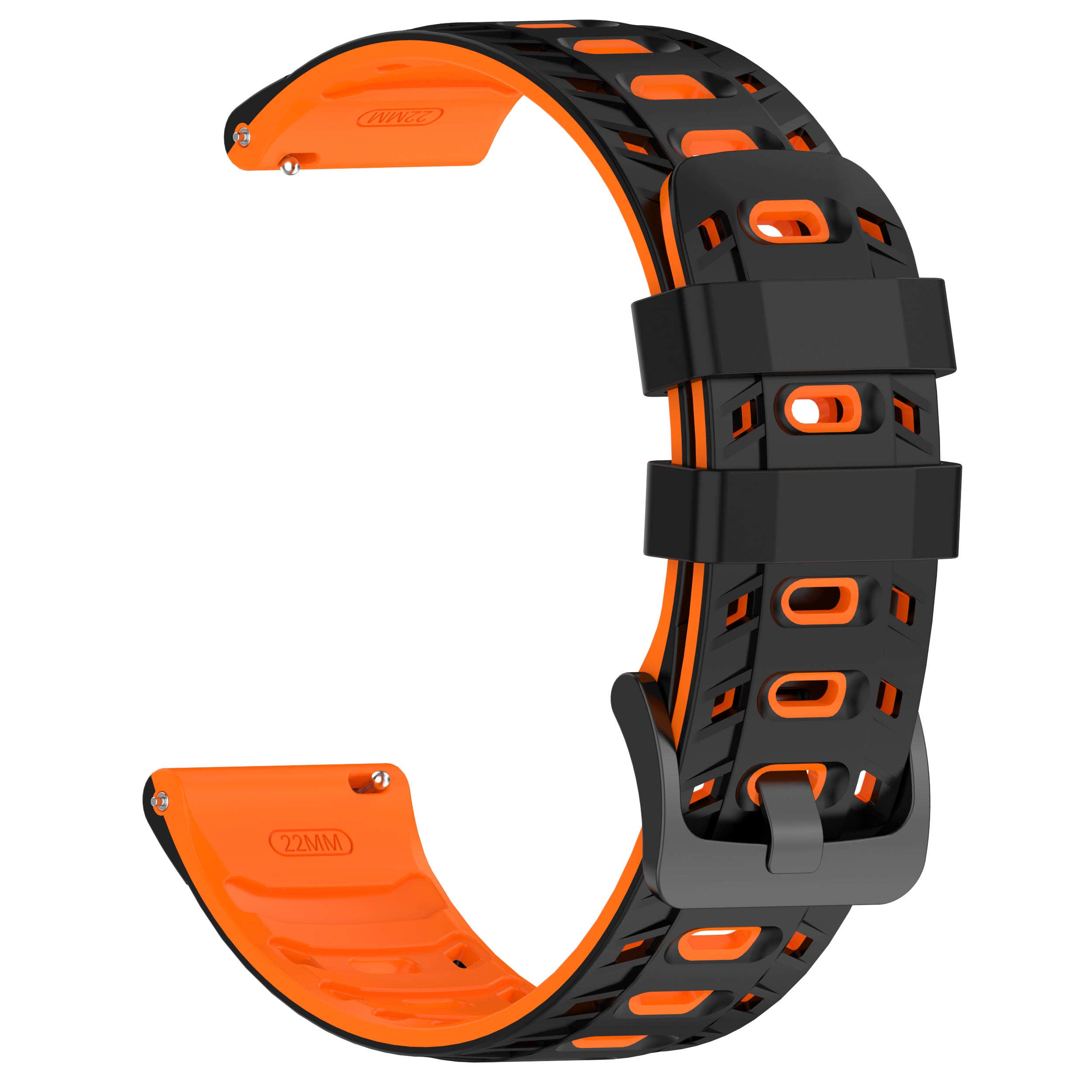 Suunto 9 Peak mecha sport band (zwart/oranje)