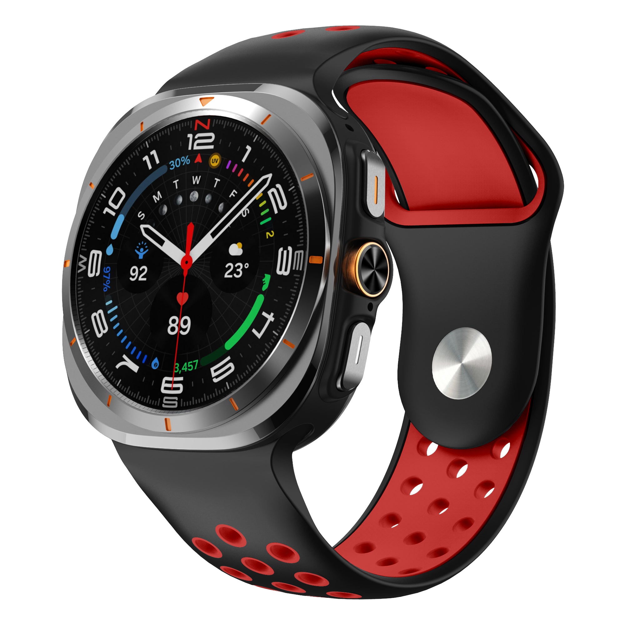 Samsung Galaxy Watch Ultra Sport Strap (Black/Red)