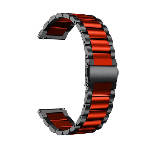 Garmin Forerunner 70 Steel Strap (Black/Red)