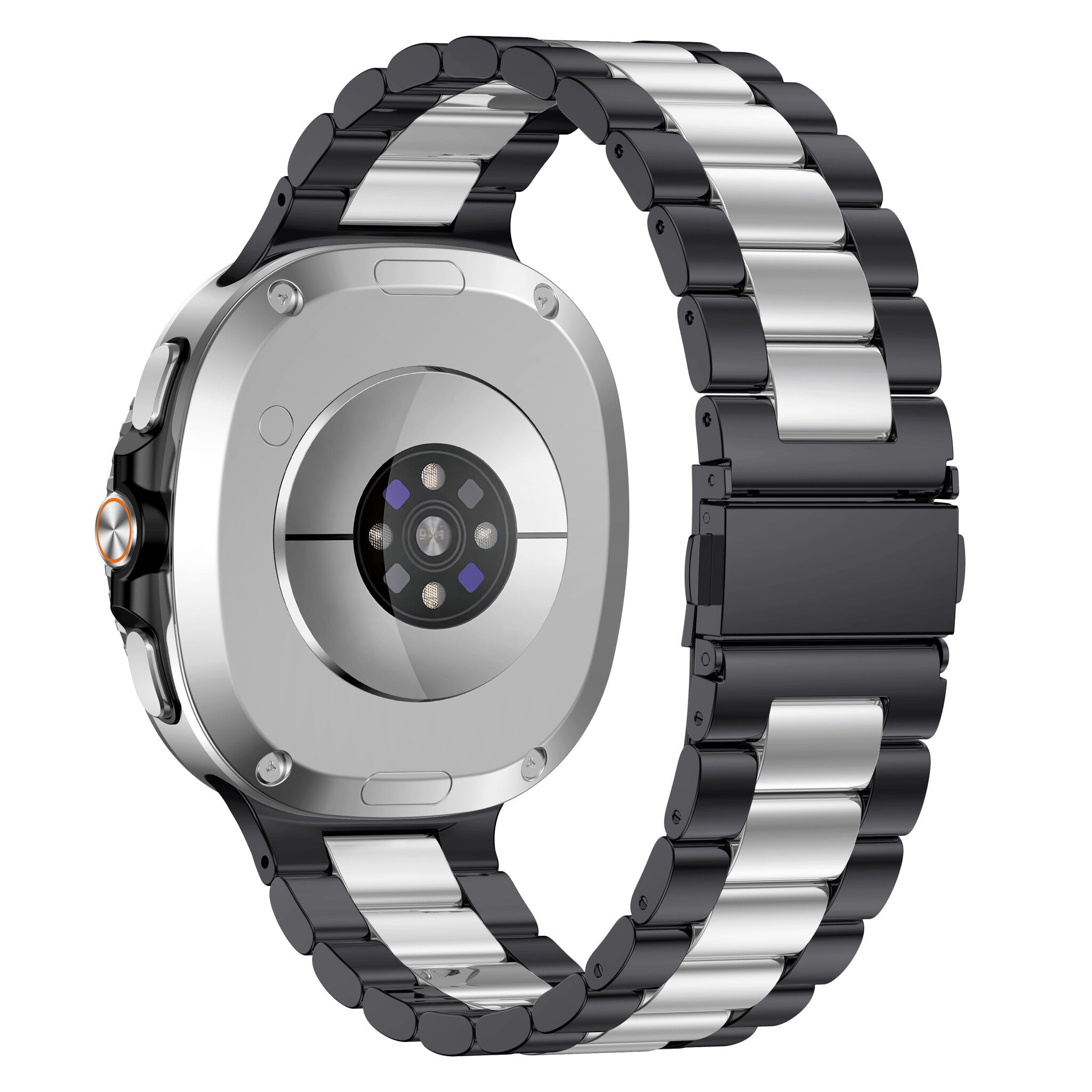 Samsung Galaxy Watch 8 Classic stalen bandje (zwart/zilver)