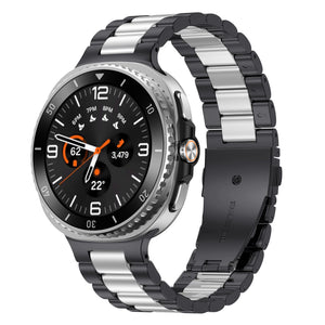 Samsung Galaxy Watch 8 Classic stalen bandje (zwart/zilver)