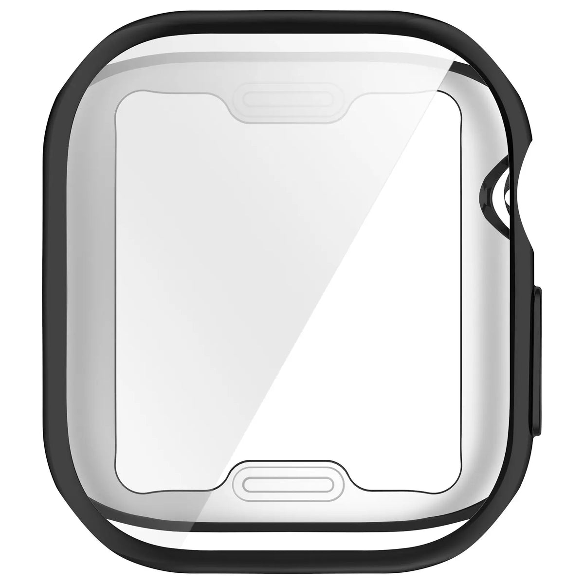 Apple Watch 12 - 42mm TPU case full cover (zwart)