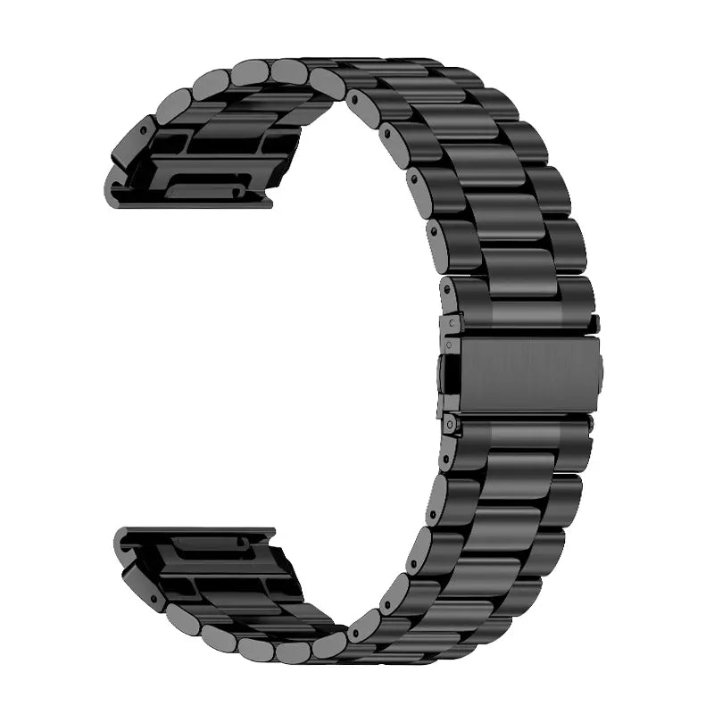 Garmin Quatix 5/6/7 premium stalen band (zwart)