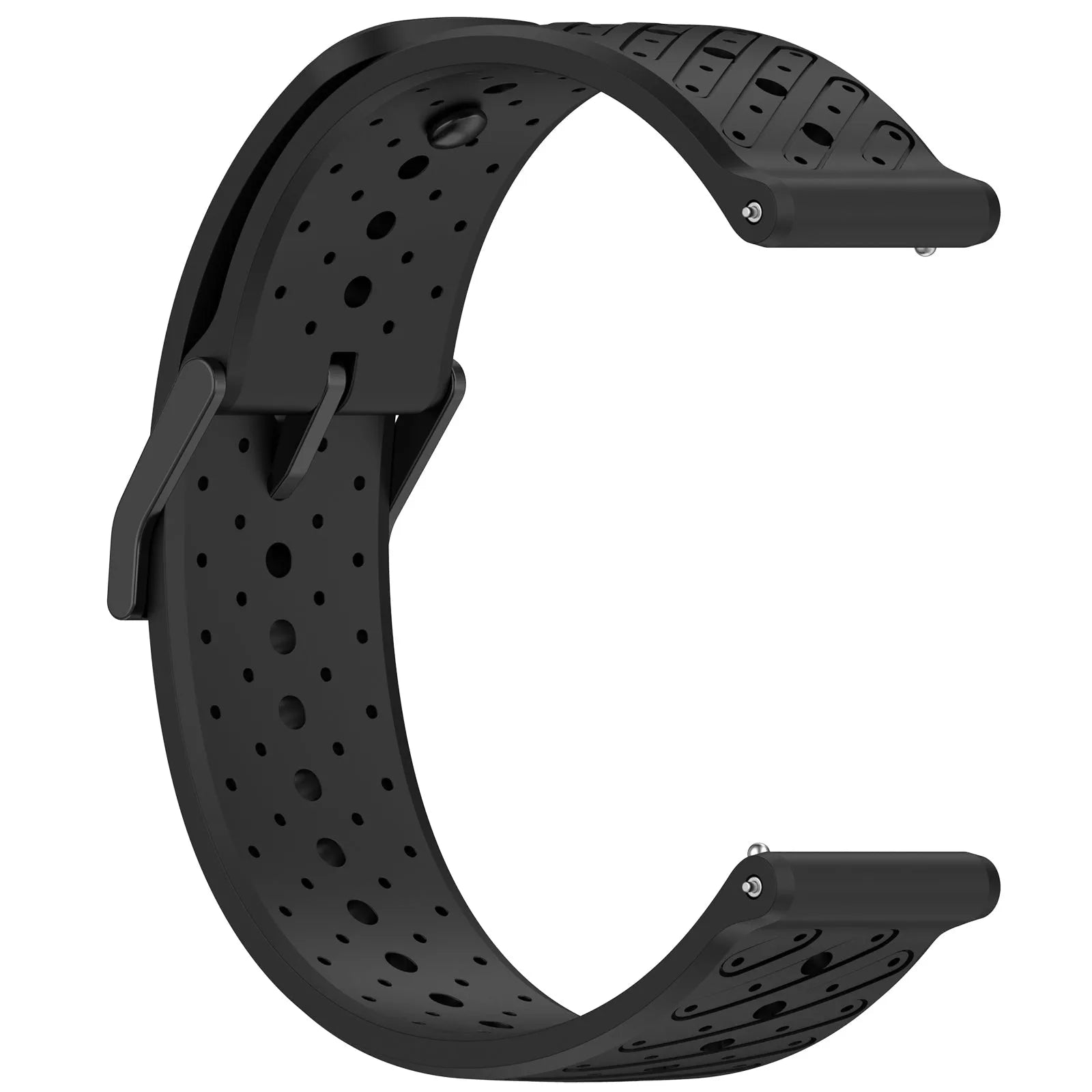 Gard Pro Health Smartwatch 3 - 48mm gestreept siliconen bandje (zwart)