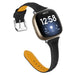 Fitbit Sense 2 Slim Leather Strap (Black)