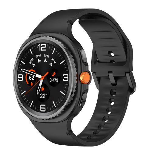 Samsung Galaxy Watch 8 Classic siliconen bandje (zwart)