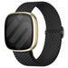 Fitbit Versa 3 Adjustable Woven Strap (Black)