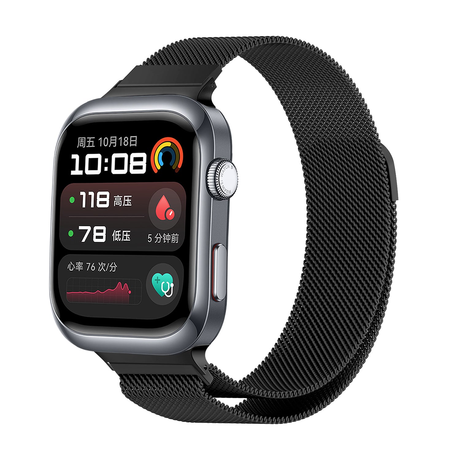 Huawei Watch D2 Milanese band (zwart)