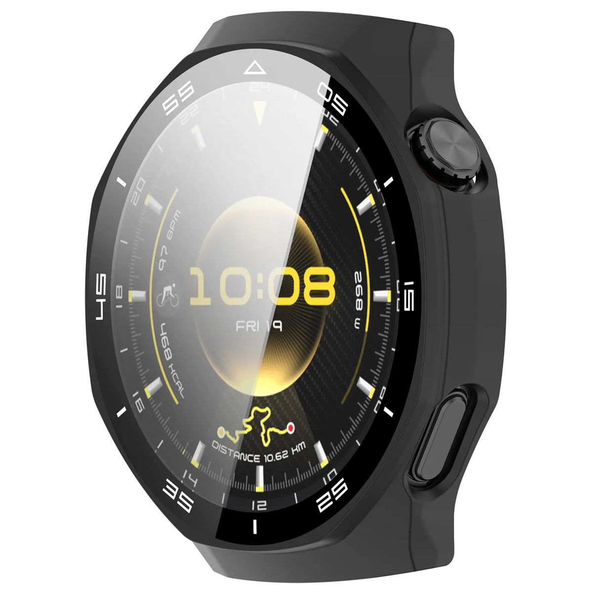 Huawei Watch GT 7 Pro Bezel Case with Glass (Matte Black)