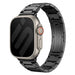 Apple Watch verfijnde titanium band (zwart)
