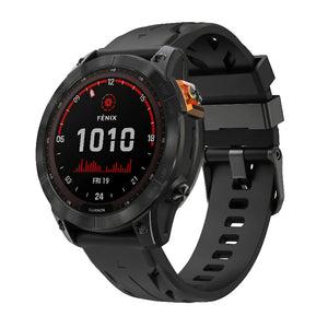 Garmin Quatix 8 Pro - 47mm race siliconen band (zwart)