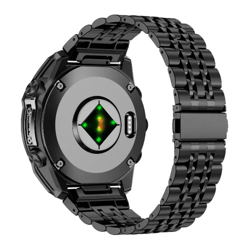 Garmin Descent G2 premium '7 bead' stalen band (zwart)