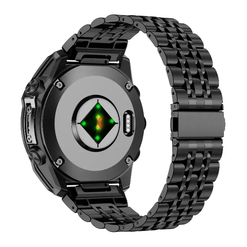 Garmin Descent G2 premium '7 bead' stalen band (zwart)