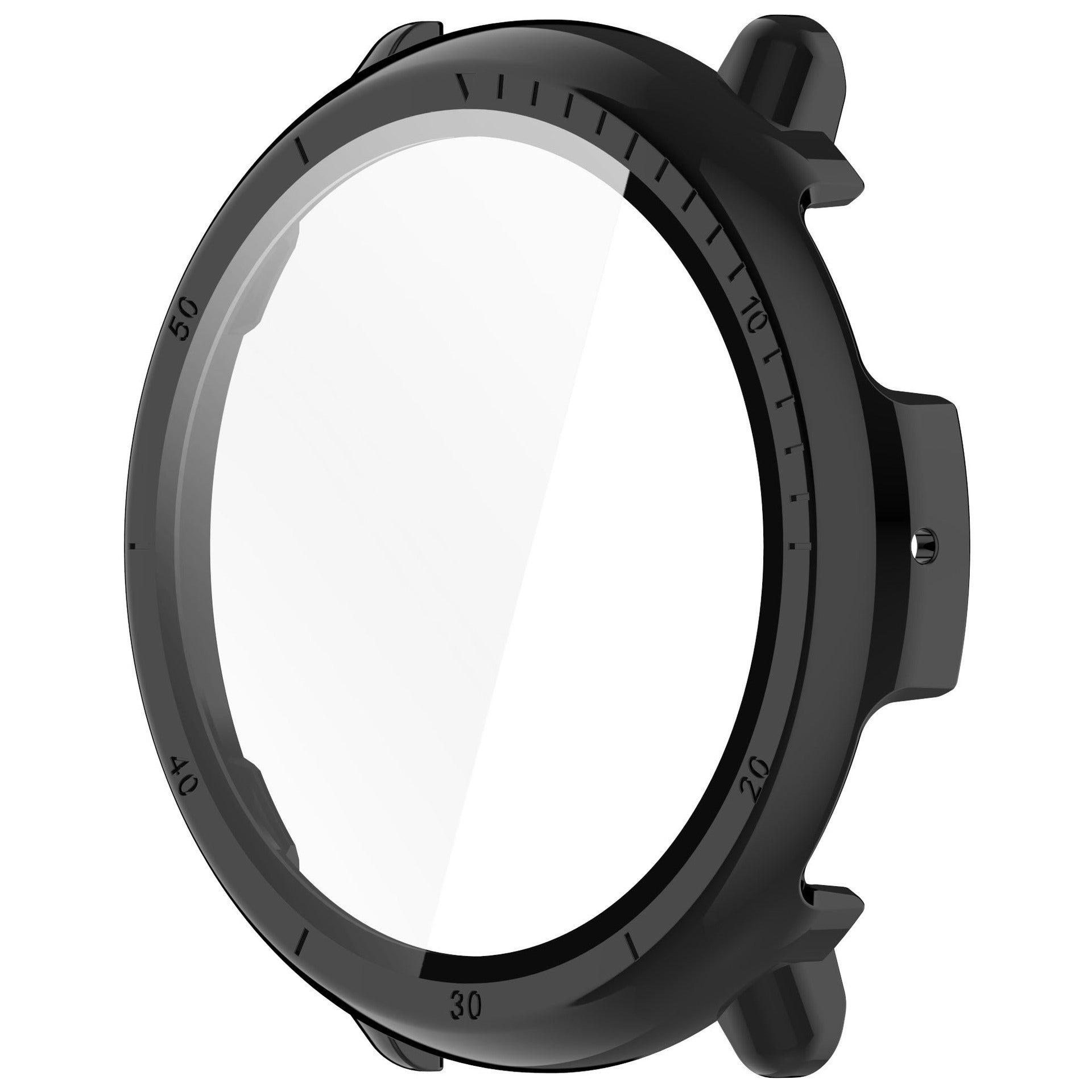 Amazfit Active 2 PC case met glas (zwart)