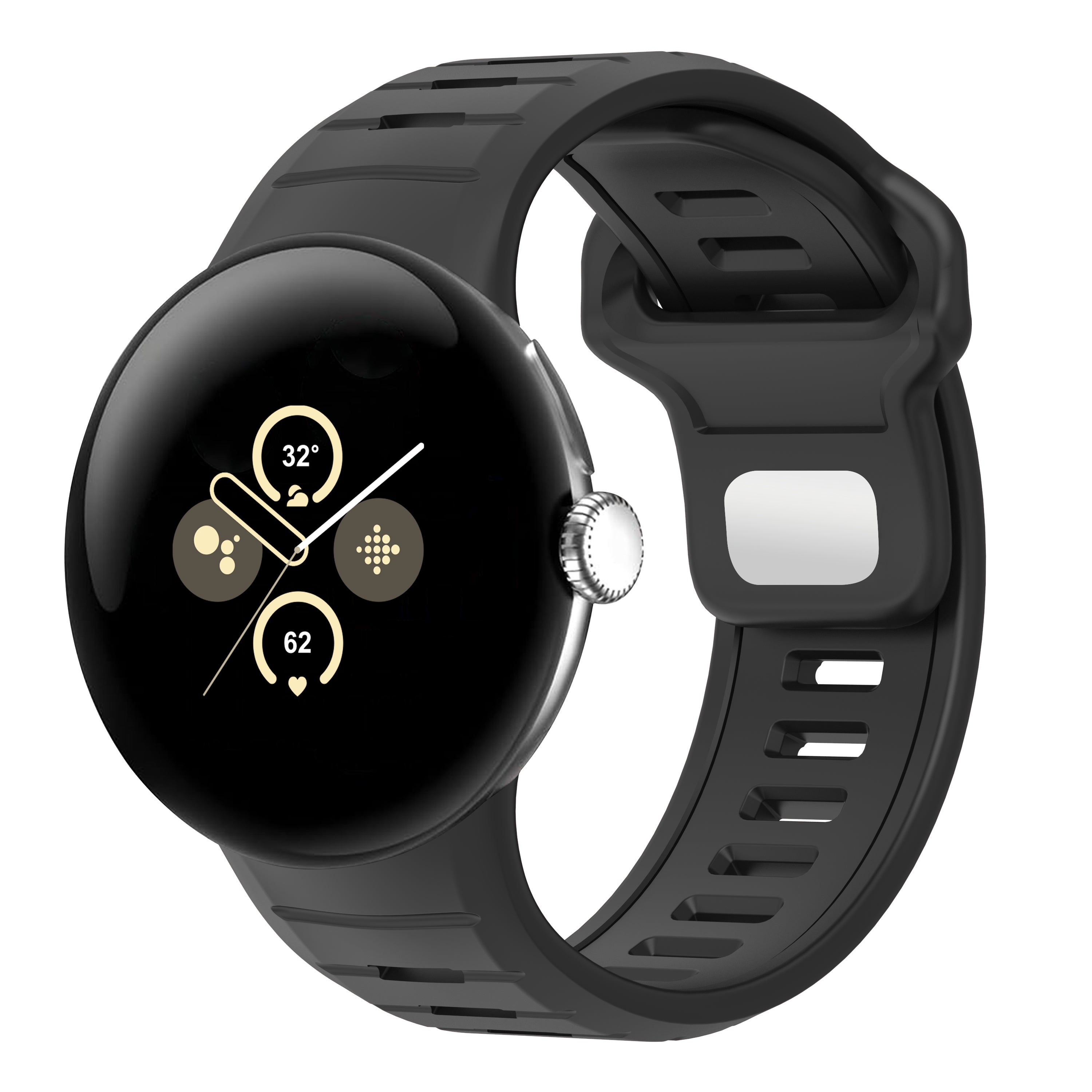 Google Pixel Watch 3 - 45mm sport duo band (zwart)