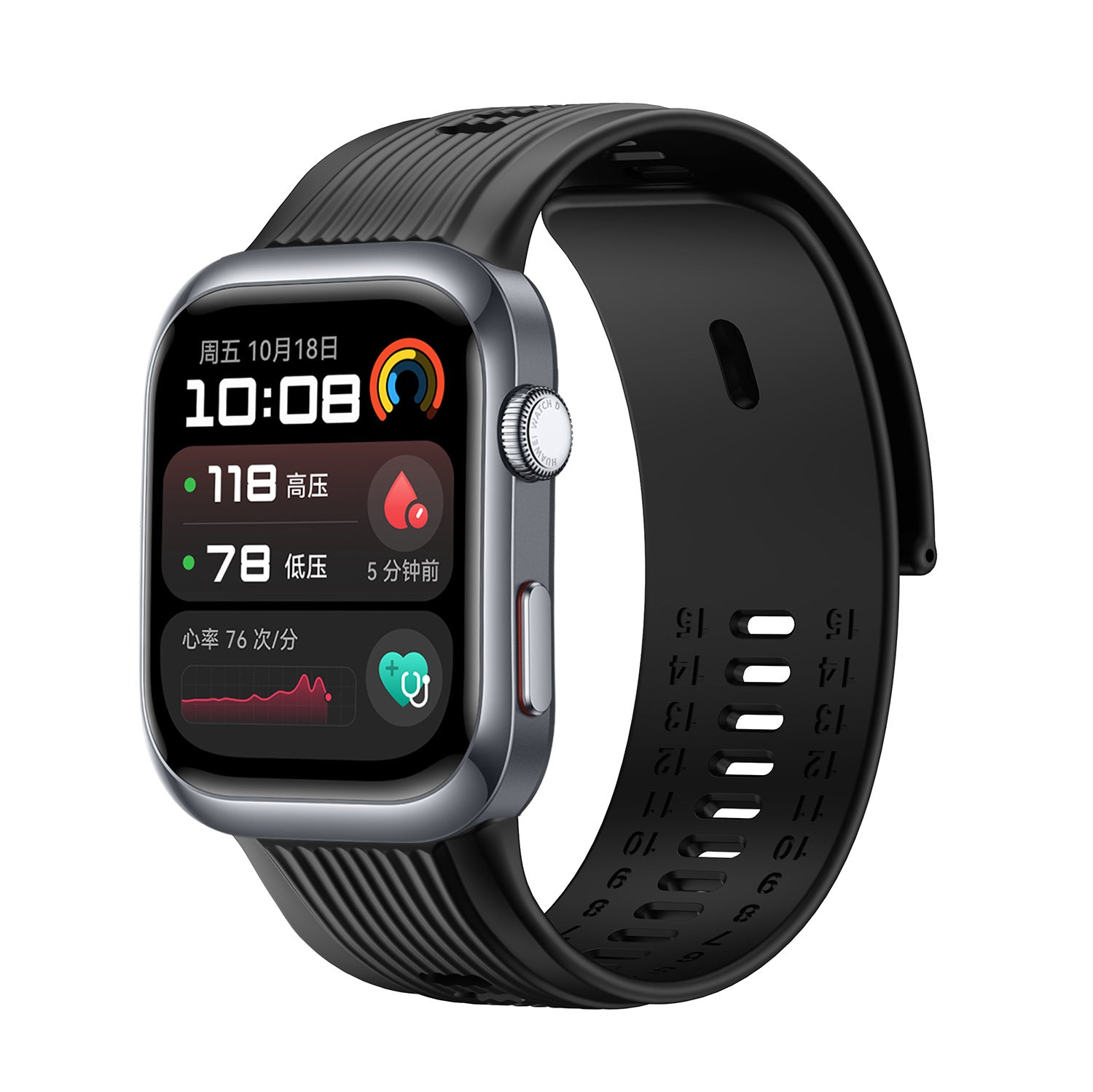 Huawei Watch D2 siliconen bandje (zwart)