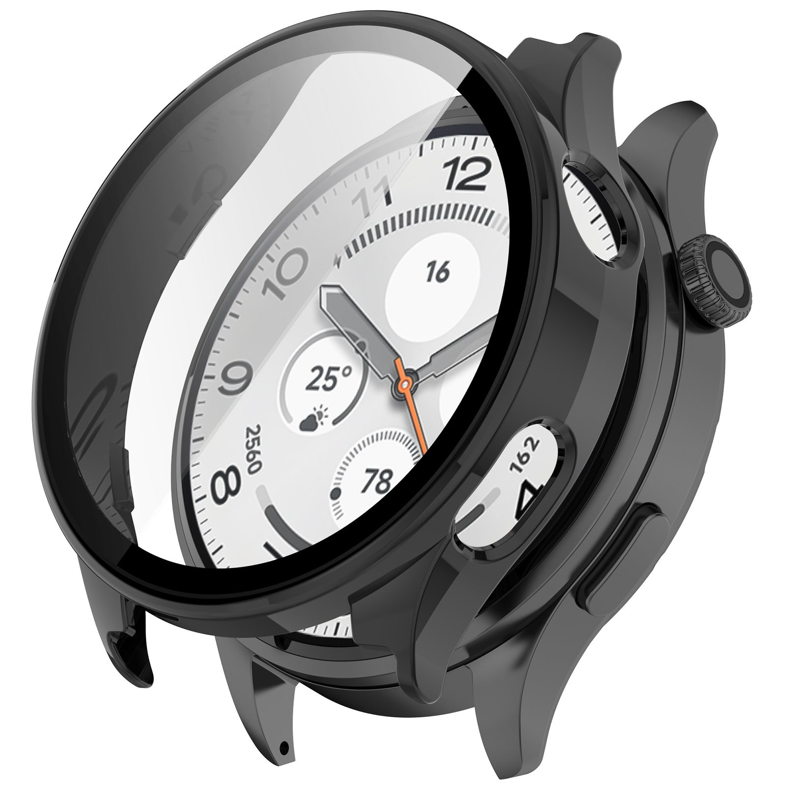 Xiaomi Watch 5 PC case met glas (zwart)